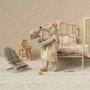 Chemise de nuit Maman souris Gris clair