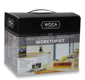 Kit de montage et d'entretien pour plan de travail en bois
