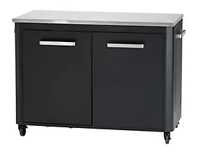 Cuisine extérieur double avec plan de travail en inox Cozze