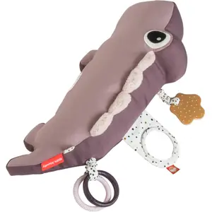 Peluche d'activités vibrante Croco rose