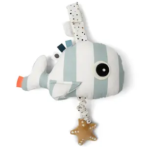 Peluche musicale à suspendre baleine bleue Wally