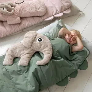 Sac de couchage matelassé Croco rose