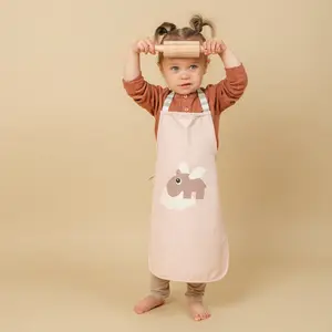 Tablier enfant imperméable Happy clouds Vert