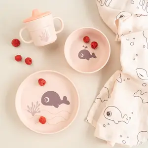 Coffret repas Foodie Wally Rose (3 pièces)