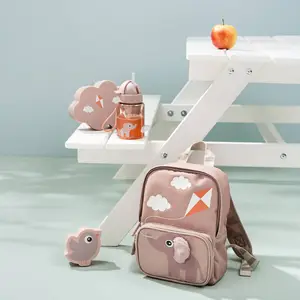 Sac à dos enfant canvas Elphee Rose (4L)
