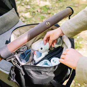 Sac à langer matelassé Noir