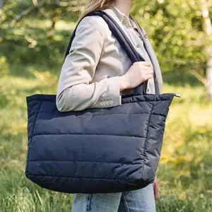 Sac à langer matelassé Noir