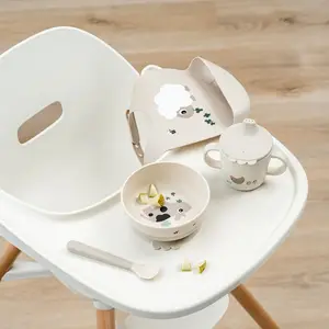 Coffret premier repas Foodie ventouse Tiny farm Sable