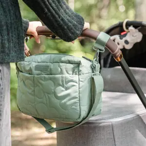 Sac à poussette matelassé Vert