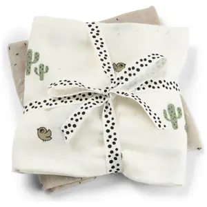 Lot de 2 langes Lalee Sable (65x65 cm)