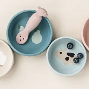 Lot de 2 bols en silicone Dotti Bleu