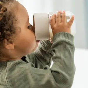 Tasse d'apprentissage 360° Tiny farm Rose