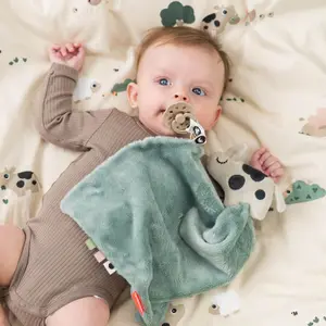 Doudou plat Dotti Bleu