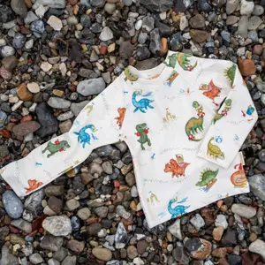 T-shirt anti-UV manches longues Dino beach (1-2 ans)