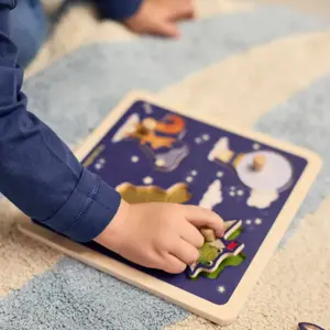 Puzzle sensoriel en bois Little Adventurers