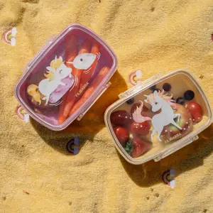Lot de 2 lunch box La plage des licornes (0,75 L)