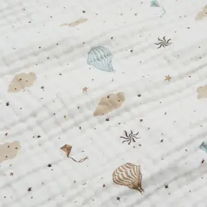Couverture bébé en mousseline de coton bio Dreamland (100 x 100 cm)