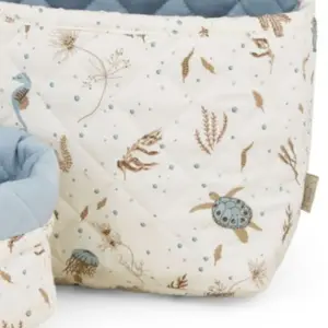 Lot de 2 paniers de rangement matelassés Sea Garden