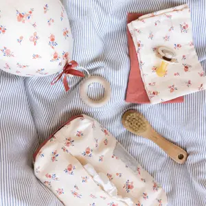 Lot de 3 langes bébé en mousseline Berries (70 x 70 cm)