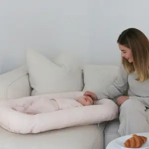 Lot de 3 langes bébé en mousseline Classic Stripes Rose (70 x 70 cm)
