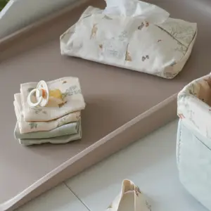 Lot de 2 langes bébé imprimé en mousseline Woodland (70 x 70 cm)