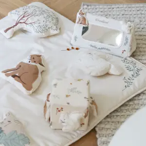 Miroir d'éveil bébé Tummy Time Woodland (25 x 14 cm)