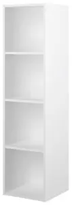 Colonne blanche 4 cases H.127,7 x L.33 x P.33,1 cm