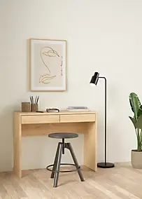 Bureau avec tiroirs effet chêne l. 100,1 cm