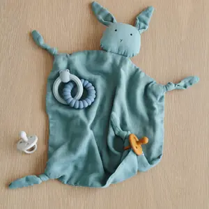 Doudou plat Agnete Rabbit peppermint