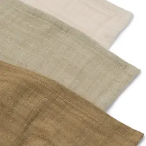 Lot de 3 langes Lewis Sandy Mix (65 x 65 cm)