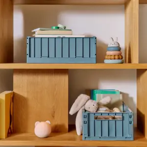 Lot de 2 caisses de rangement Weston S Beach Blue