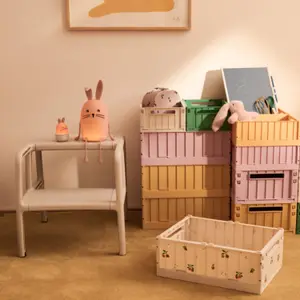 Lot de 2 caisses de rangement Weston S Rose Blush