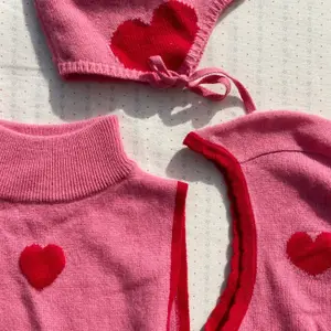 Cagoule Balaclava Cœur rose (12-18 mois)
