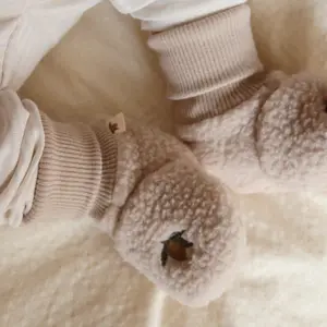 Chaussons bébé polaire Safa Oxford Tan (3-6 mois)