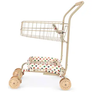 Caddie à roulette pour poupée Cœur Coloré