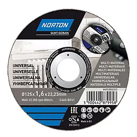 Disque de coupe multi Norton 125x1,6x22,2 mm