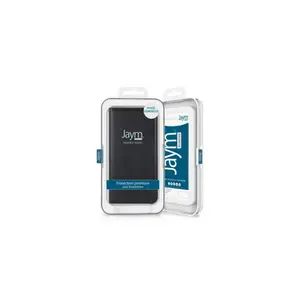 JAYM - Etui Folio Noir pour Samsung Galaxy A71 4G Fermeture Magnetique Fonction cinéma Stand Rangement cartes inclus
