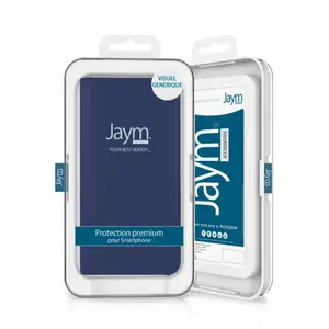JAYM - Etui Folio Bleu pour Samsung Galaxy A12 Fermeture Magnetique Fonction cinéma Stand Rangement cartes inclus
