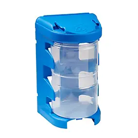 Casier à vis moyen format bleu plastique