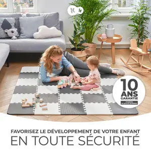 Tapis puzzle Luno Black (150 x 180 cm)