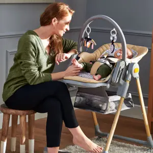 Chaise haute 2 en 1 Lastree Wood