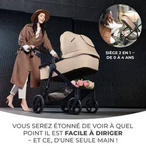Poussette 4 en 1 Newly Sand Beige