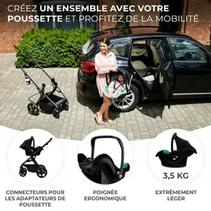Poussette 4 en 1 Newly Classic Black
