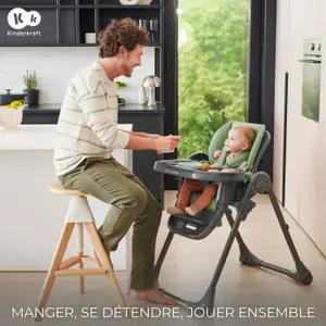 Chaise haute 2 en 1 Tummie Green