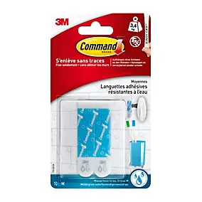 Languettes adhésives moyennes multi-usages Command (10 languettes)