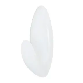 Grand crochet pour serviette avec languettes résistantes à l'eau Command BATH17 transparent givré 1 crochet + 2 languettes