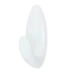 Crochets moyens pour salle de bains avec languettes résistantes à l'eau Command BATH18 transparent givré 2 crochets + 3 languettes