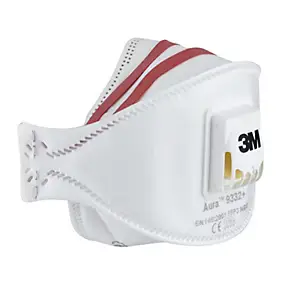 Masque respiratoire filtrant anti-particule avec valve 3M, 2 pièces