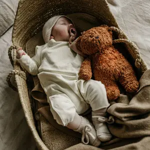 Peluche veilleuse Ours caramel 2.0