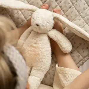 Peluche veilleuse lapin nature bio avec sons &amp; lumières sable 2.0